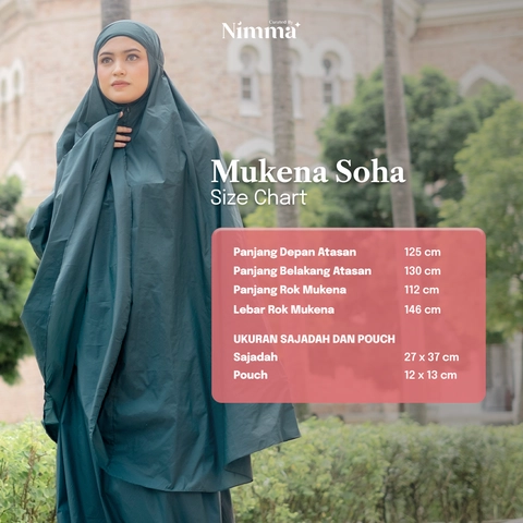 Nimma Soha Mukena Dewasa 2 in 1 All Size Bahan Parasut Korea Premium